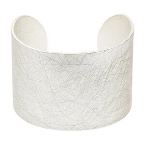 Silver Hammered Cuff